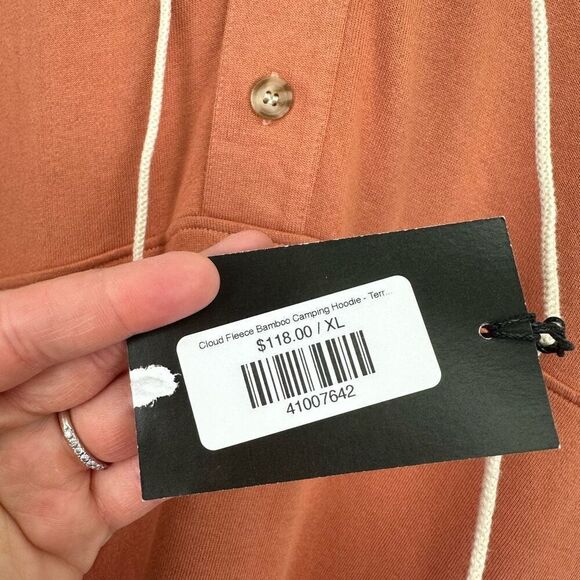 Muttonhead Unisex Cloud Fleece Bamboo Camping Hoodie Terra Cotta - Picture 6 of 13